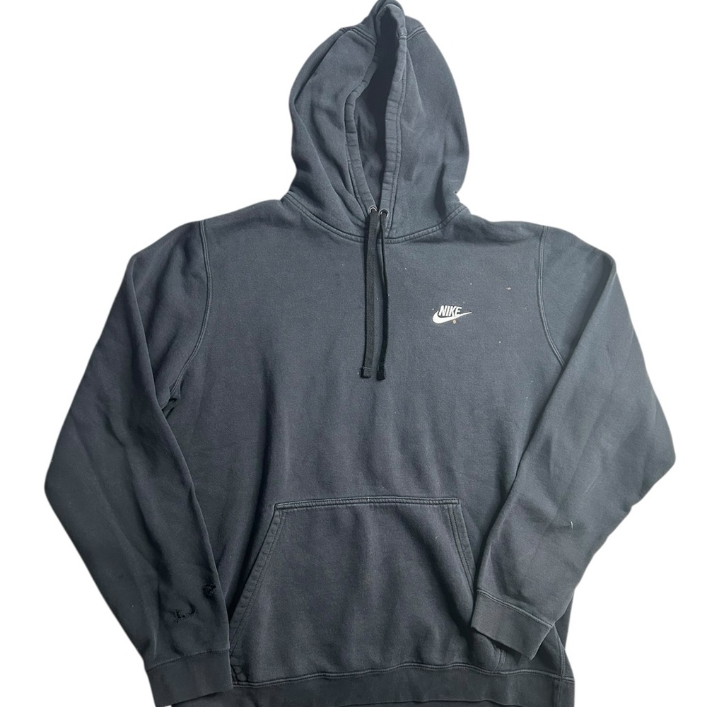Nike Men’s Pullover Hoodie‎ Black Small Swoosh Logo Size Large